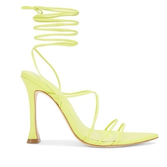 Camila Coelho Jolie Heel in Neon Green - Picture 2 of 12